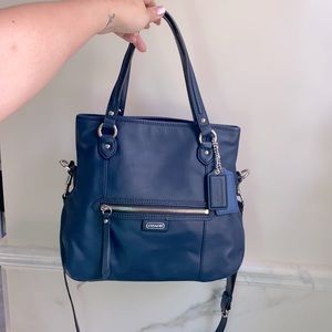 Coach Daisy Midnight Blue Leather Mia